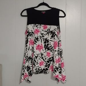 Vince Camuto Sleeveless Floral Blouse